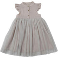 Fleurance Flutter Sleeve Buttoned Front Dress