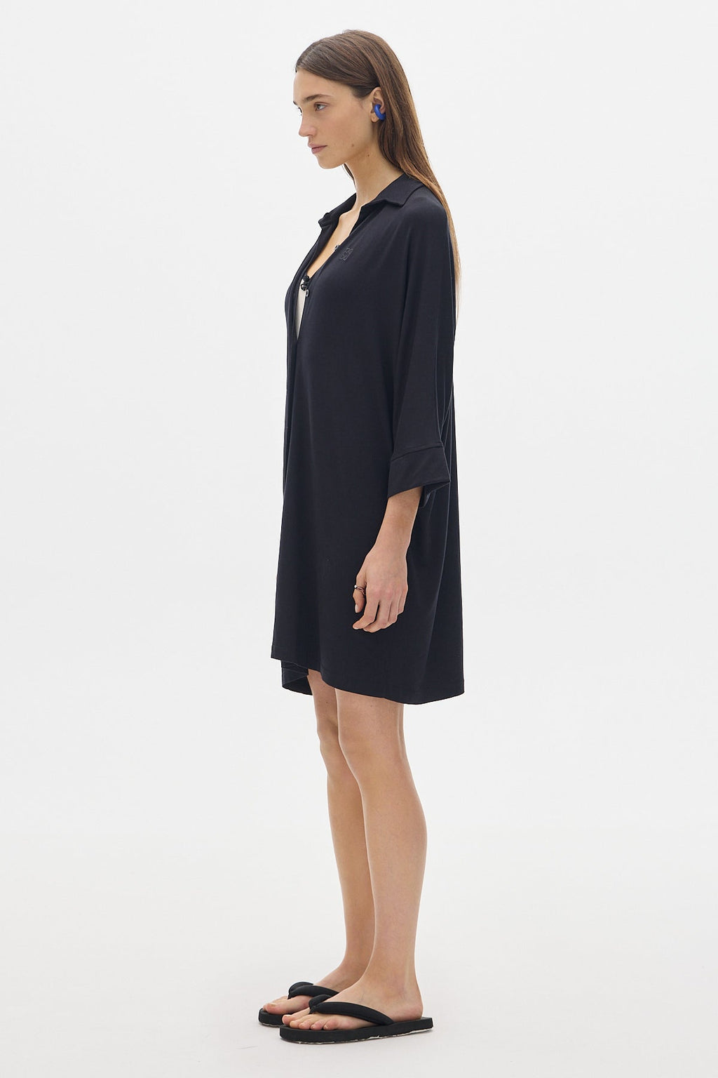 Milan Shirt Dress_Black