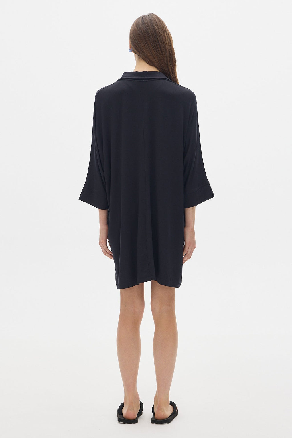 Milan Shirt Dress_Black