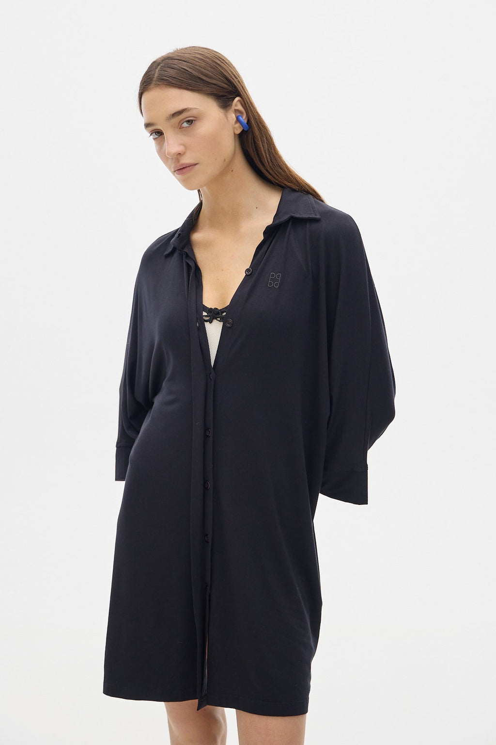 Milan Shirt Dress_Black