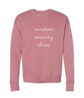 "nineteen seventy three" 1973 Adult Crewneck Sweatshirt