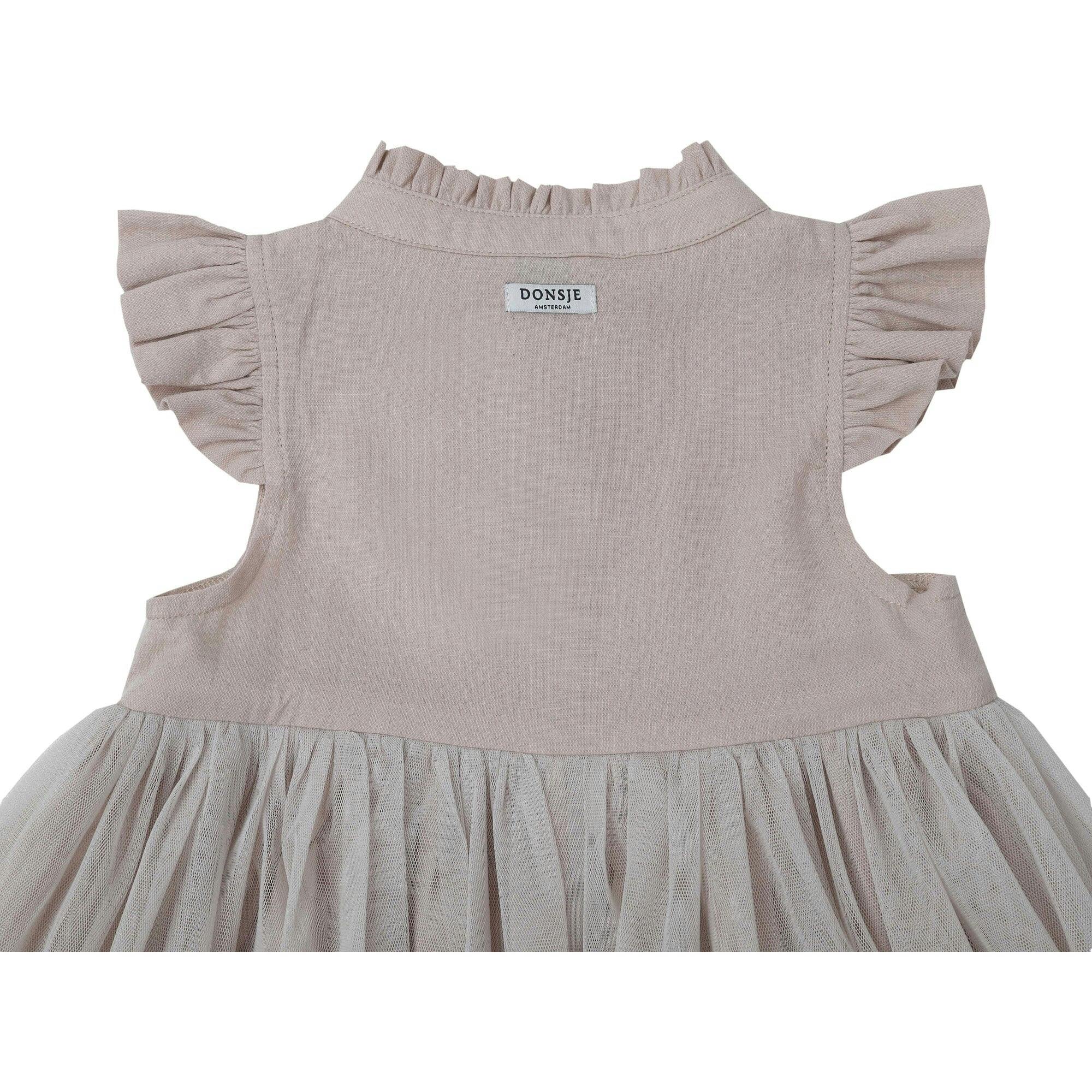 Fleurance Flutter Sleeve Buttoned Front Dress