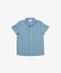 Jack Lee Shirt, Navy Ladder Stripe